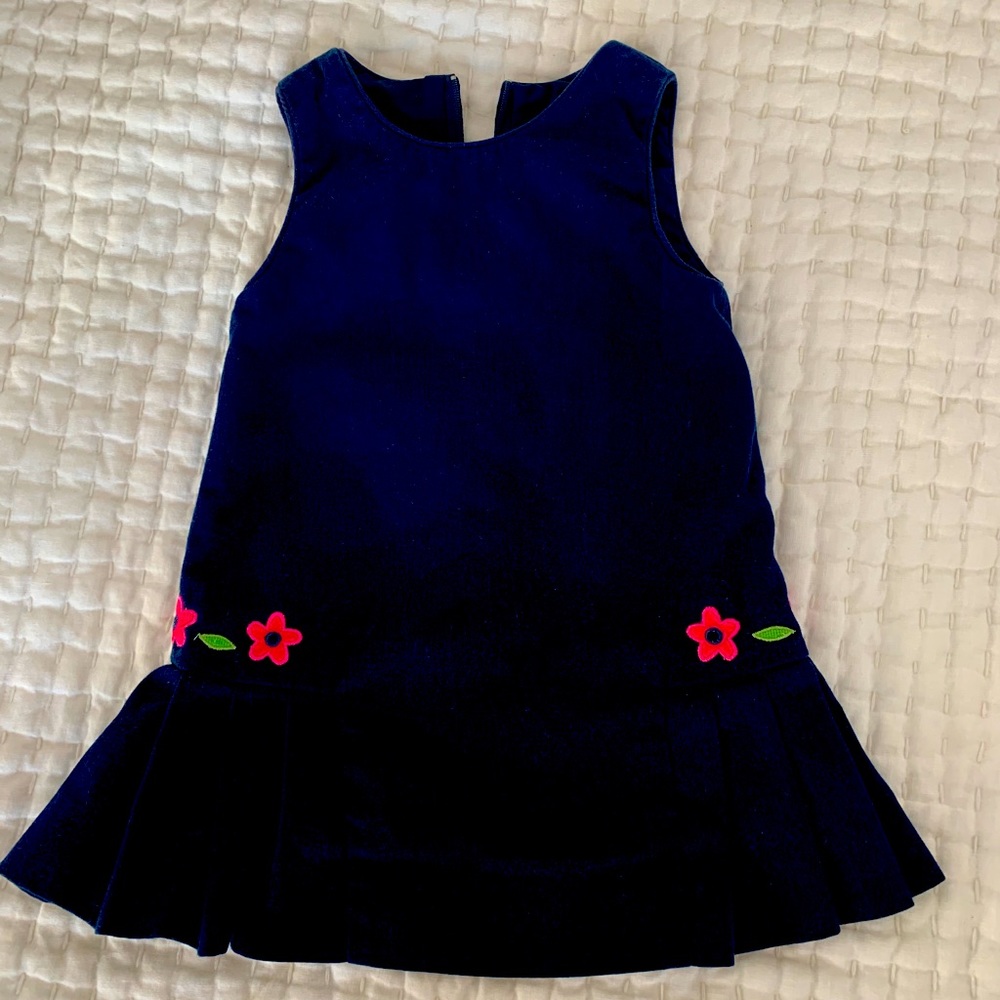 Florence Eiseman Navy Baby Girl Jumper Dress